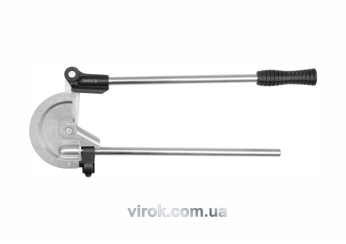 Трубогин 2-ручний YATO : Ø= 5/8" (16 мм), 0°-180°, алюміній /мідь [10]