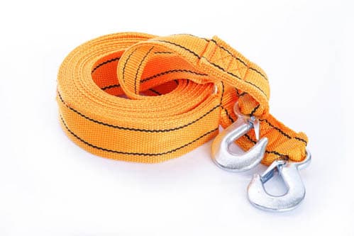 Трос буксирувальний 4,5м*50мм 3т (посилений з подвійною пряжкою) (гак) (в блістері) СИЛА