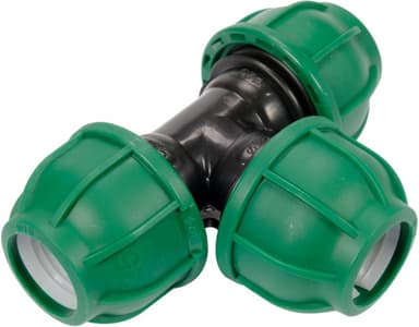 Трійник сполучний водяних пластикових труб 25 мм- FLO поліпропіленовий, для тиску 1 MPa [15]