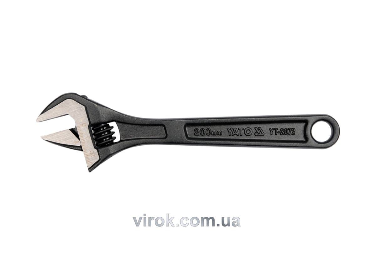 Ключ розвідний YATO : L= 250 мм [6/36]