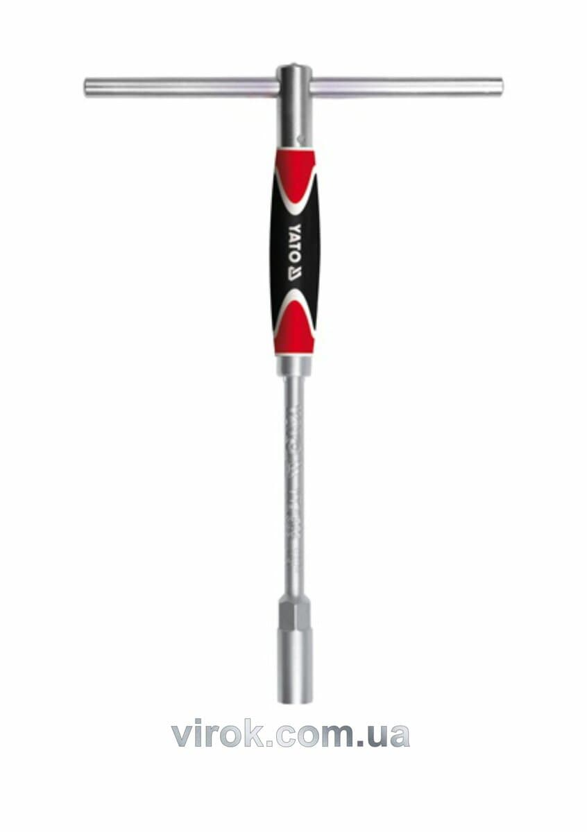 Ключ торцевий YATO : тип - "T", обертова ручка, M= 13 мм, L= 310 мм [10/10/40]