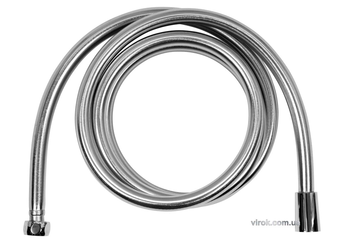 Шланг для душа FALA Ø= 14 мм, ПВХ гладкий, срібний, G 1/2, l= 2 м [50]