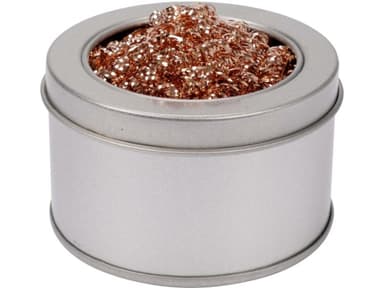 Стружка латунна для очищення паяльних жал YATO в жерстяному контейнері Ø= 65 мм, h= 45 мм [30/120]