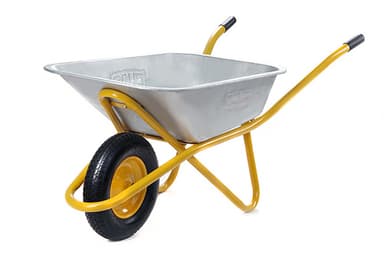 Тачка садово-будівельна одноколісна 100л, 180кг, колесо пневмо 4х8'' СИЛА