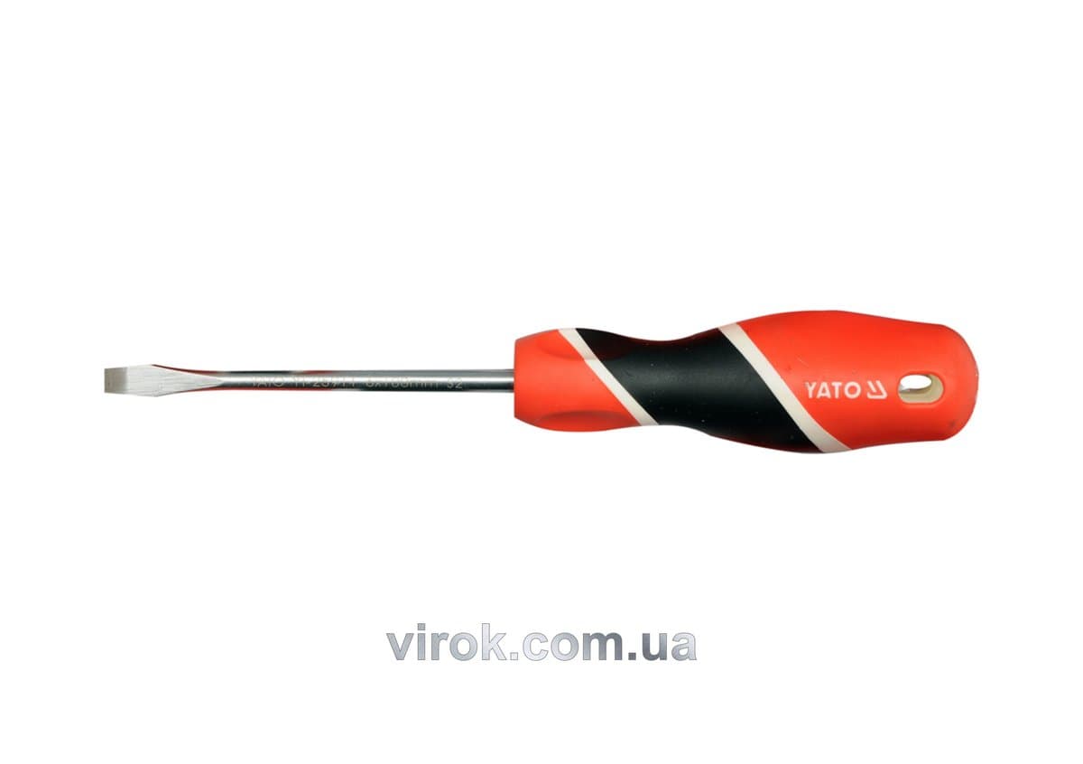 Викрутка плоска YATO : шліц SL6 х 150 мм [12/36/144]