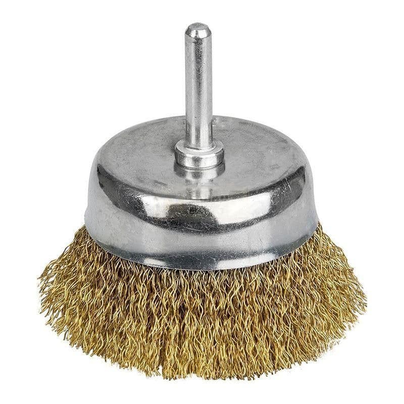 SIGMA Щітка  дротяна чашоподібна Ø10мм хвостовик Ø6мм (латунь)