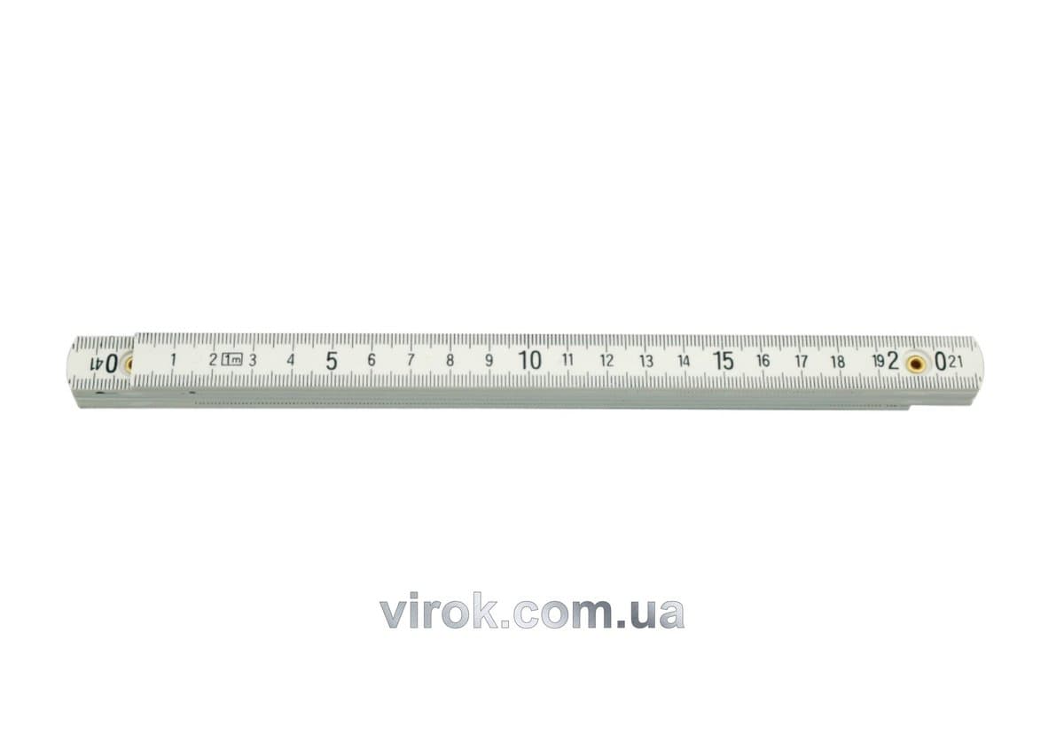 Метр складений пластмасовий VOREL : L= 1 м [20/200]