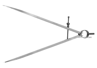 Циркуль розмічальний YATO : L= 300 мм, з гвинтовим фіксатором [50]