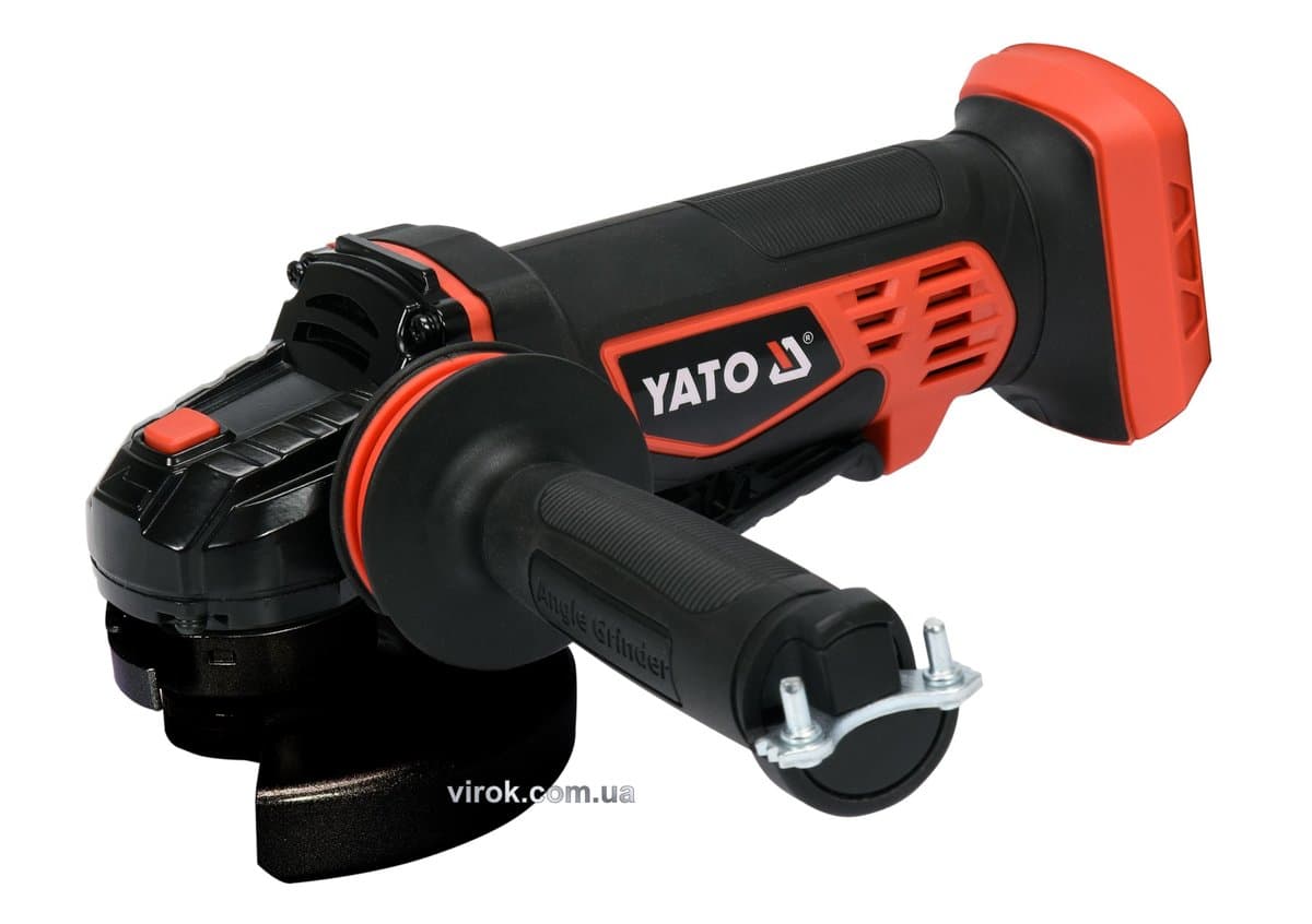 Шліфмашина кутова акумуляторна YATO 18 В, для диска Ø=125 мм (БЕЗ АКУМУЛЯТОРА) [6]