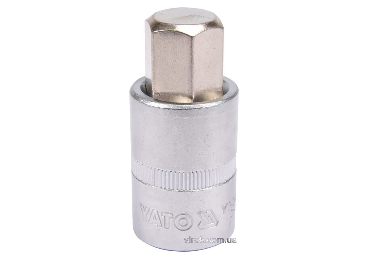 Головка торцева YATO квадрат 1/2 HEX M17, L= 55 мм [40/160]