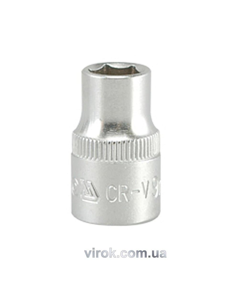 Головка торцева 6-гранна YATO : квадрат 3/8", М= 9 мм, L= 28 мм [24/240/480]