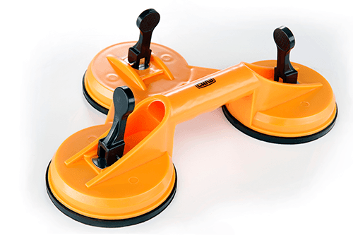 Тримач-присоска для скла та плитки потрійна 3х120мм СИЛА