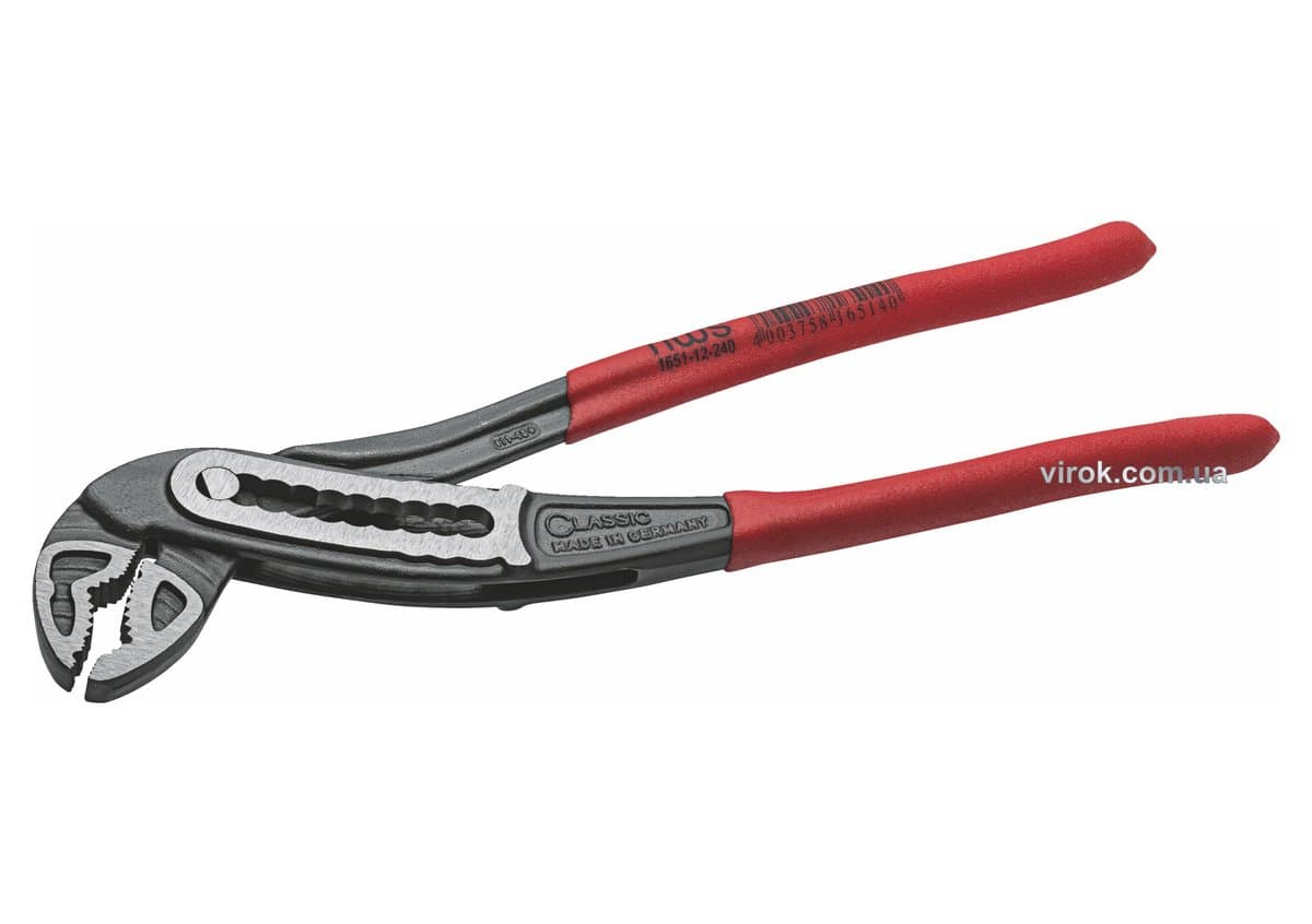 Кліщі переставні NWS "Classic Plus" : L= 400 мм, max Ø= 100 мм DW