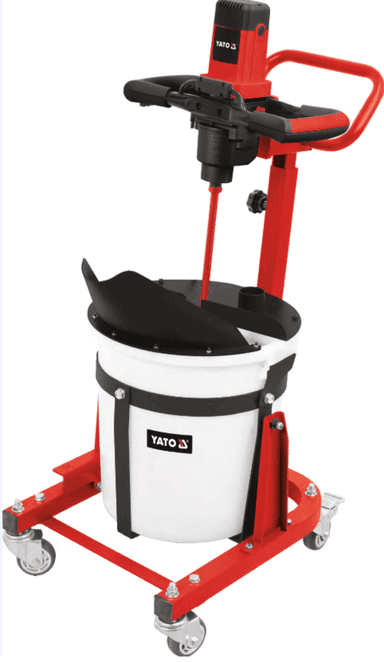 Змішувальна станція будів. розчинів на колесах YATO від ел-мережі 230 В, 1600 Вт, бак V= 50 л [1]