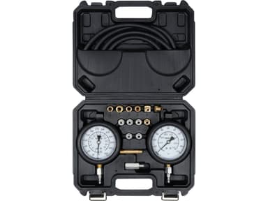 Тестери тиску оливи в двигунах і коробках передач YATO з адаптерами в діапаз 0- 27,5/ 0- 7 Bar, 17ел