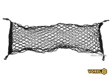 Сітка-органайзер до багажника авто VOREL з 4 гаками, поліпропілен, 90 х 30 см [50]