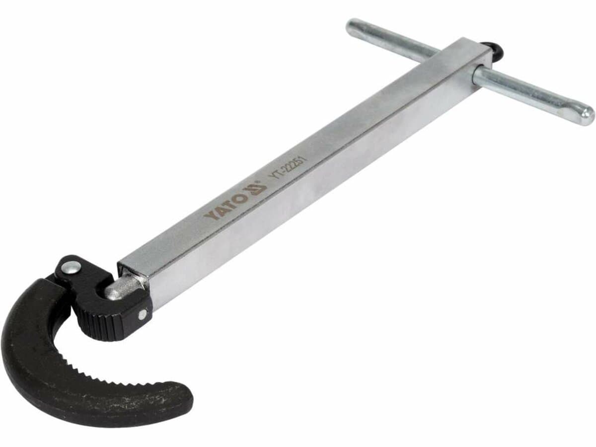 Ключ трубний гаковий до сантехнічних труб YATO: L= 230- 410 мм, до Ø= 32- 63,5 мм [6/12]