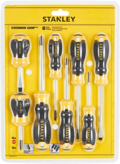 Набір викруток STANLEY "Cushion Grip S/DRIVER" : 8 шт
