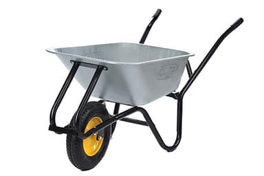 Тачка садово-будівельна одноколісна 100л, 200кг, колесо пневмо 4х8'' СИЛА