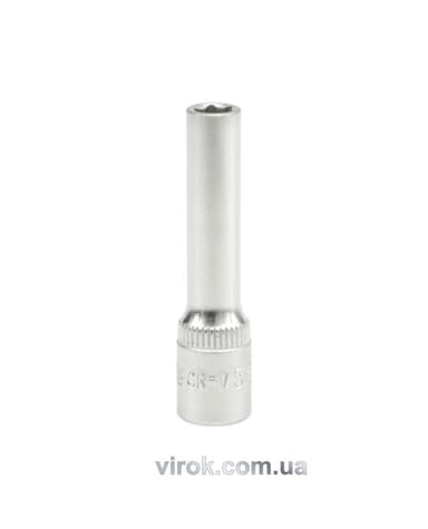 Головка торцева 6-гранна YATO : подовжена, квадрат 1/4", М= 5.5 мм, L= 50 мм [24/240/480]