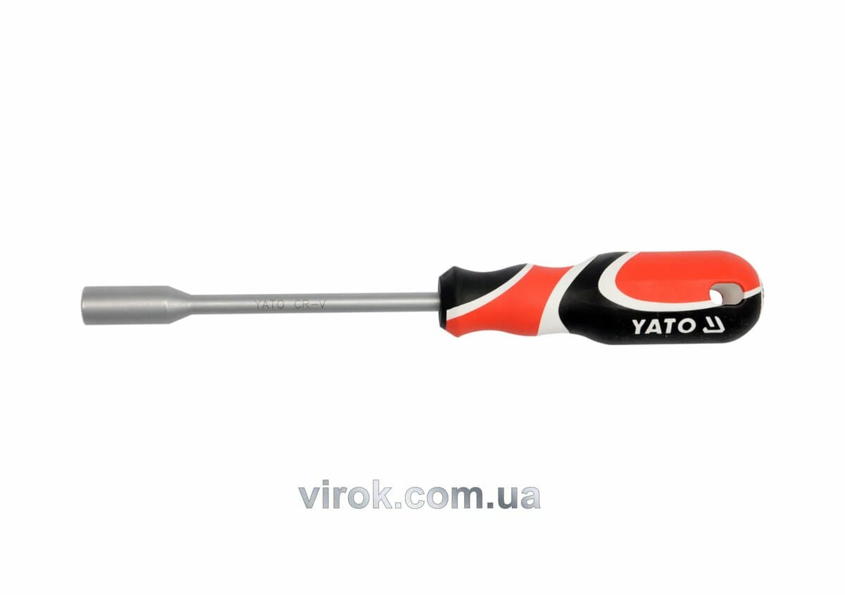 Викрутка торцева YATO з магнітним наконечником : М= 8 мм, L= 242 мм,CrV [6/120]