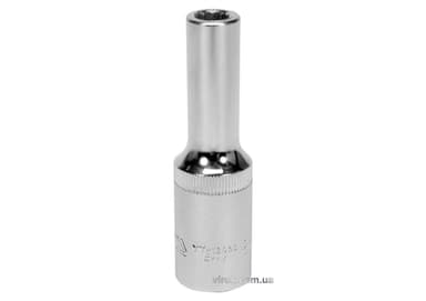 Головка торцева 12-гранна YATO : подовжена, квадрат 1/2", М= 8 мм, L= 77 мм [12/60/120]