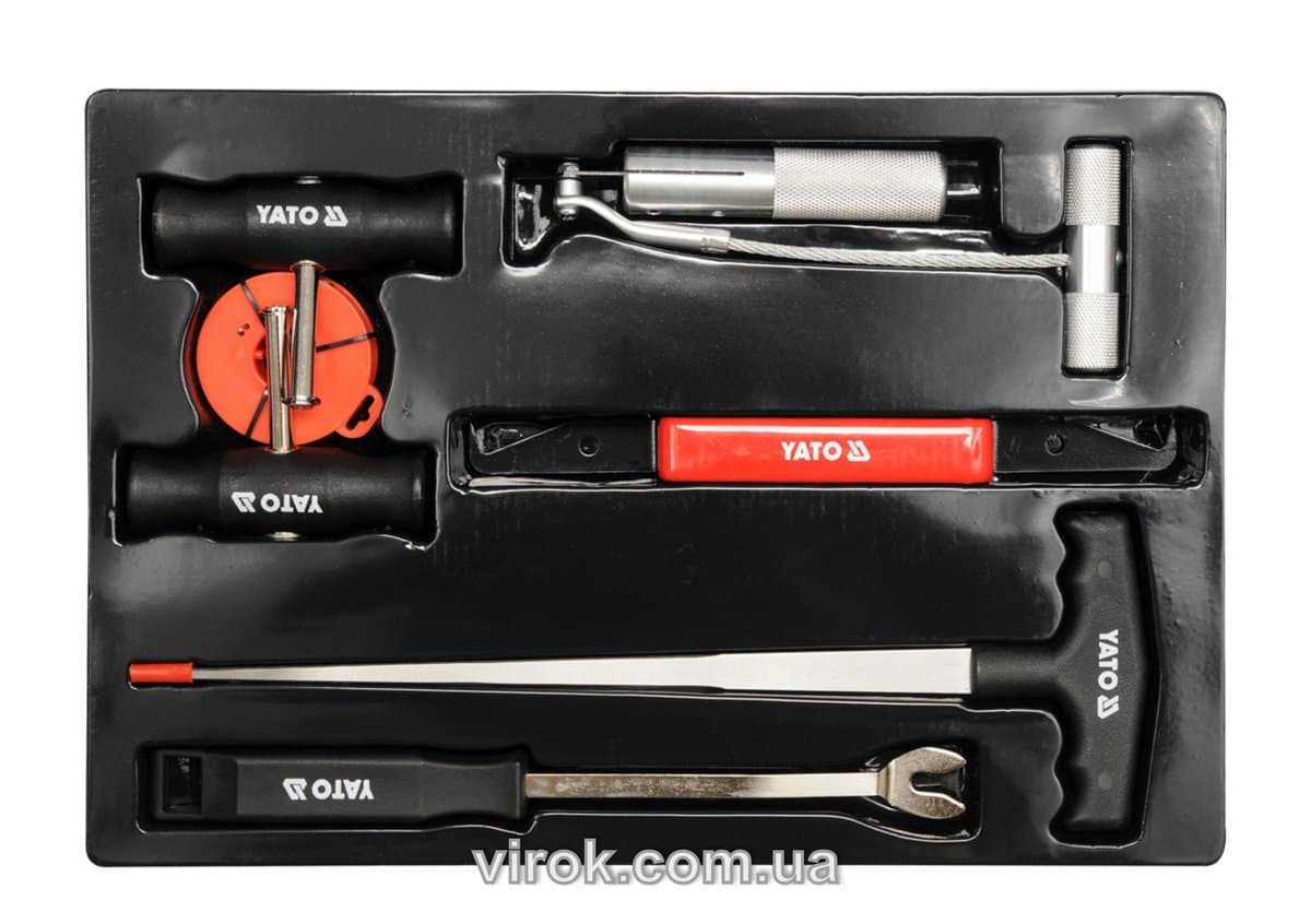 Засоби для демонтажу автомобільного скла YATO, кпл. 7 елем. [10]