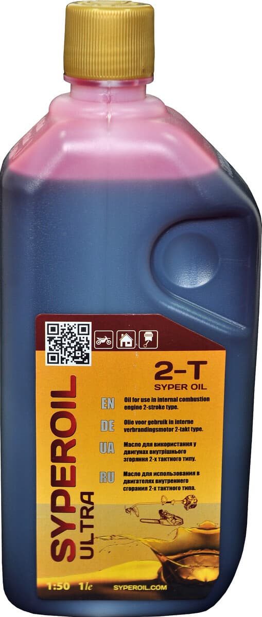 Мастило напівсинтетичне двотактного типу Syper Oil ULTRA 1л