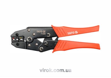 Кліщі для обтискання і зачистки проводів YATO, L=230 мм. 22-10 (AWG), 0.5-6 мм2 [5/30]