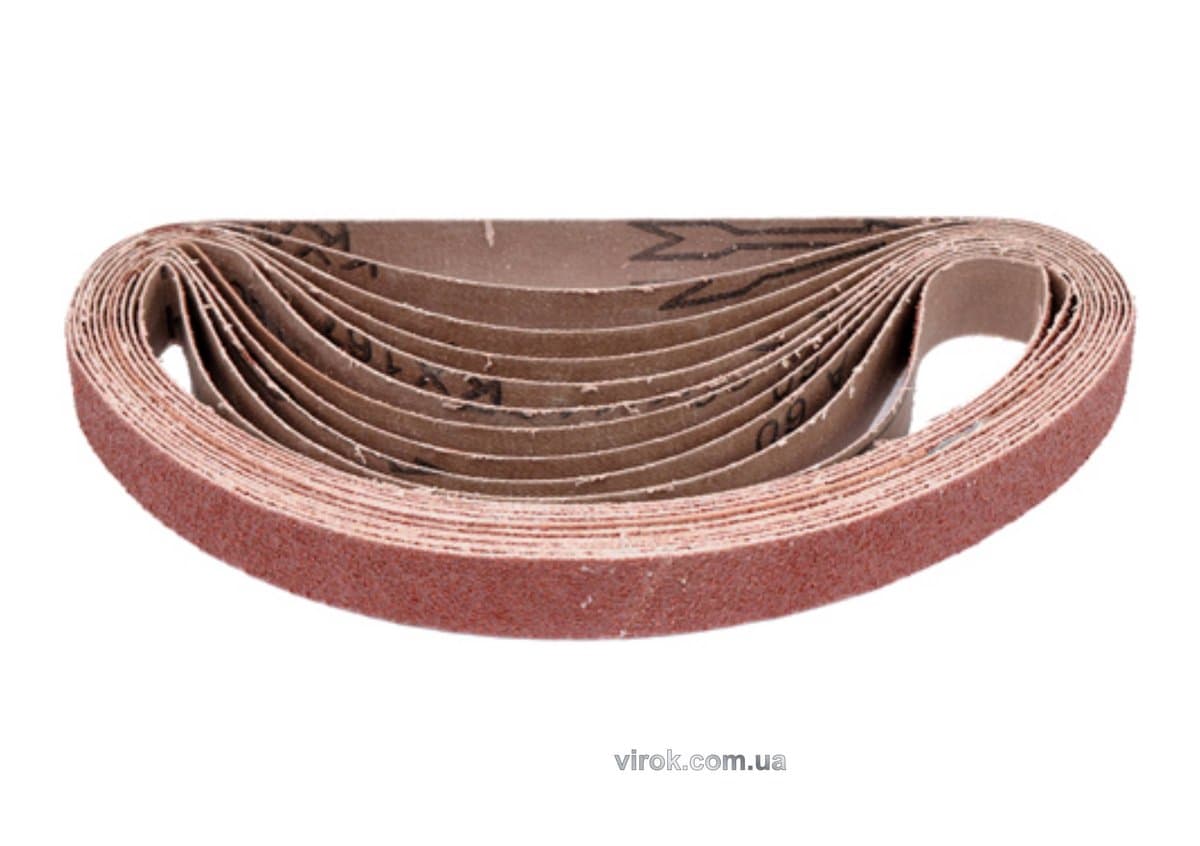 Стрічка шліфувальна YATO; 20х520 мм, P80, нескінченна до пневмошліфмашини YT-09742; уп. 10 шт. [50]