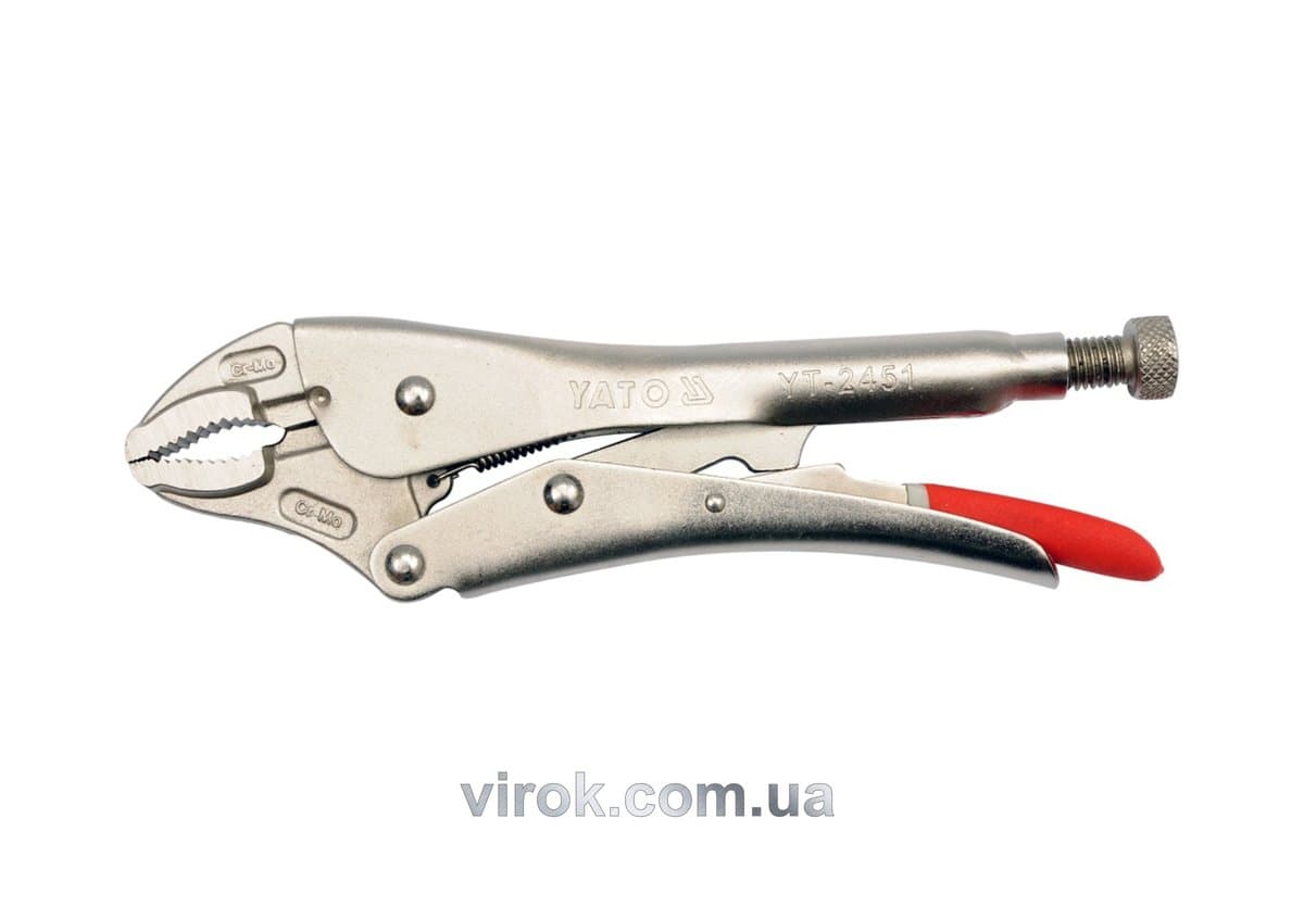 Кліщі затискні YATO : Cr-Mo, L= 250 мм [6/24]