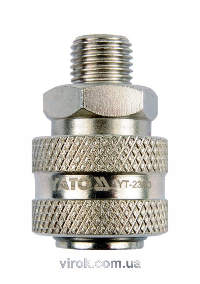 Швидкоз'єднувана муфта YATO з зовніш. різьбою Ø= 3/8" [20/120]
