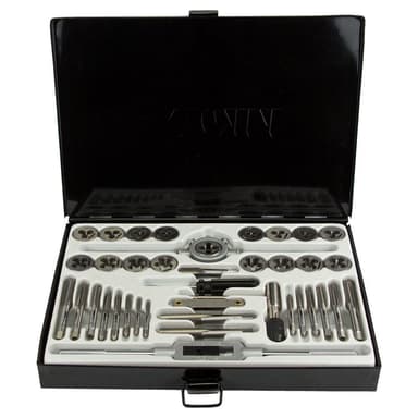 SIGMA Набір позначників і плашок 40 ел. (метал.кейс)