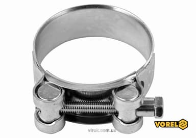 Хомут сталевий, з гвинтовим затискачем GBS W1 VOREL : Ø= 48-51/ 22 мм, оцинкований [100]