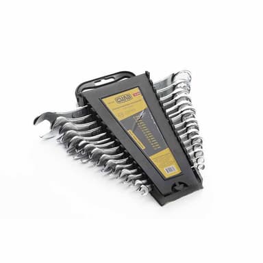 СИЛА Набір ключів ріжково-накидних Стандарт 15 шт. (6-19, 22 мм)