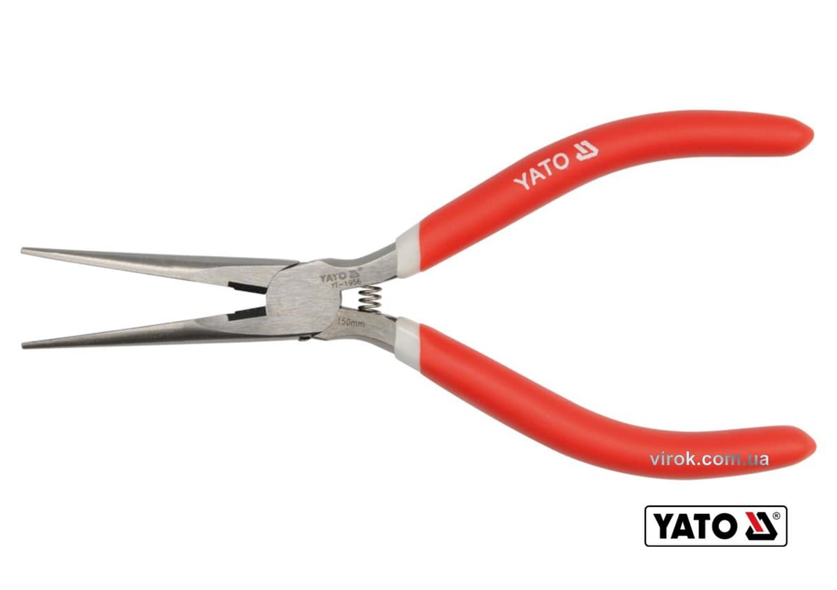 Тонкогубці прямі YATO : 6", L= 150 мм [6/120]