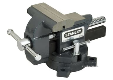 Лещата слюсарні обертові з наковальнею STANLEY "MAXSTEEL" : b= 85 мм, макс. розкр. - 100мм. чавунні
