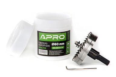 Свердло корончате HSS/М2 Ø60мм APRO