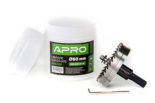 Свердло корончате HSS/М2 Ø60мм APRO