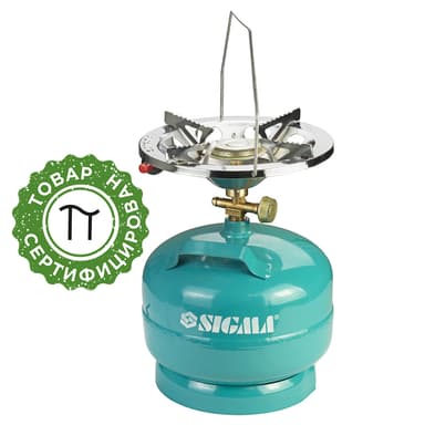 Комплект газовий кемпінг з п’єзопідпалом Comfort 5л SIGMA (2903111)