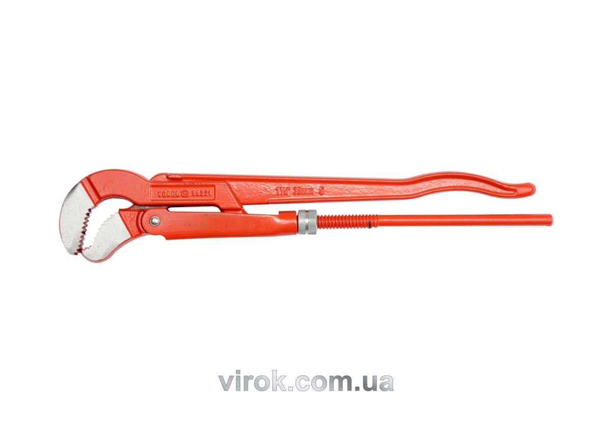 Ключ трубний з карбонової сталі VOREL 1.5", тип "S" [1/16]
