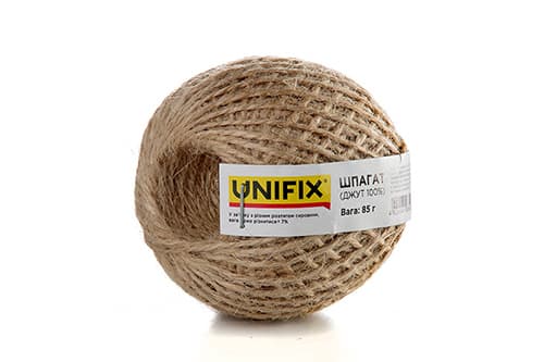 Шпагат (джут 100%) клубок 85г UNIFIX
