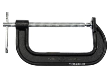 Струбцина з гвинтовим затиском "G" подібна VOREL; l= 150 мм [18]