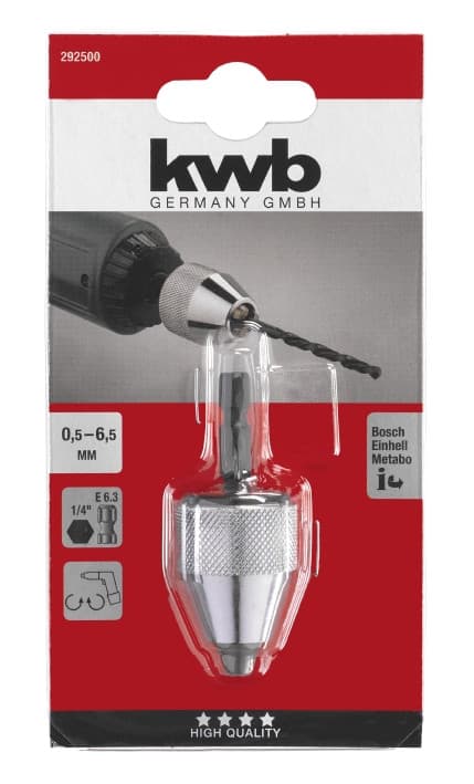 Патрон швидкозажимний на 1/4", KWB (292500)