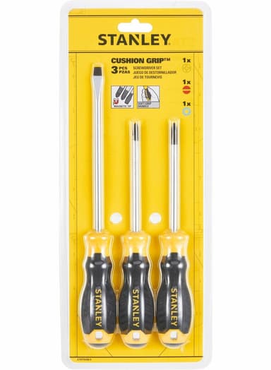 Набір викруток STANLEY "Cushion Grip S/DRIVER" : 3 шт