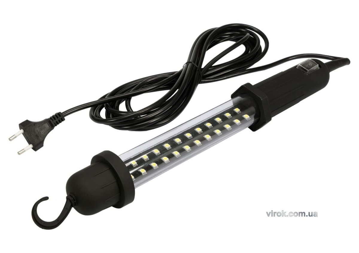 Світильник переносний з гачком, світлодіодн, електромер. 230В VOREL; P= 4,5Вт, яскрав. P= 400lm[10]