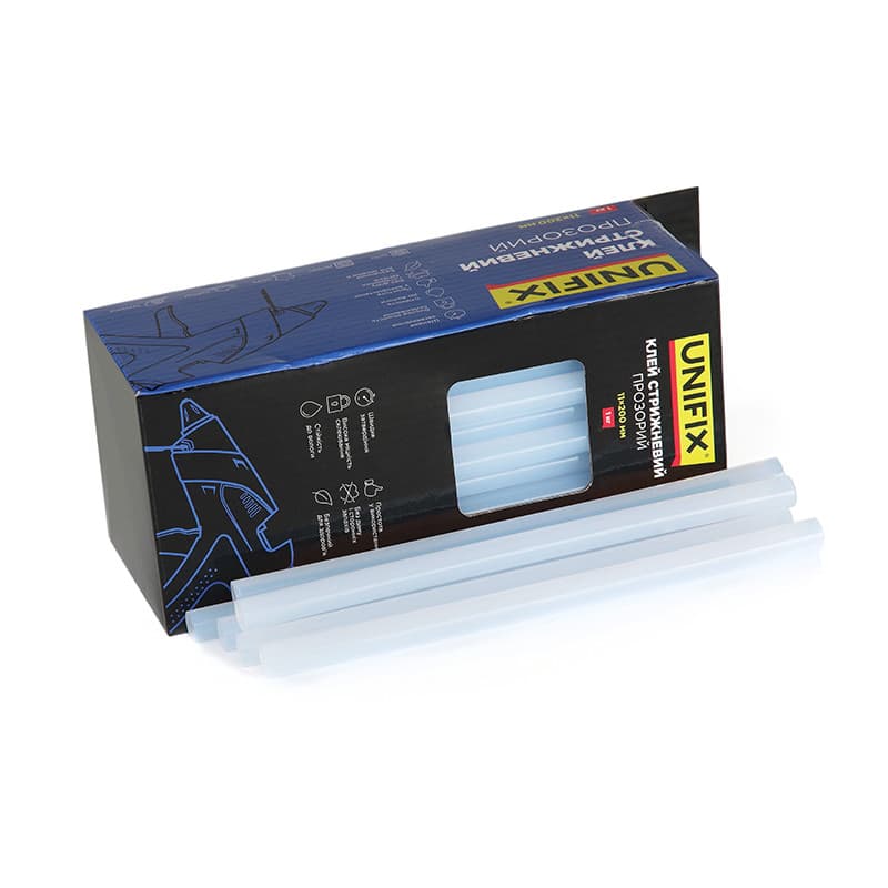 UNIFIX Клей стрижневий прозорий 11.0х200 мм 1 кг (50 шт)