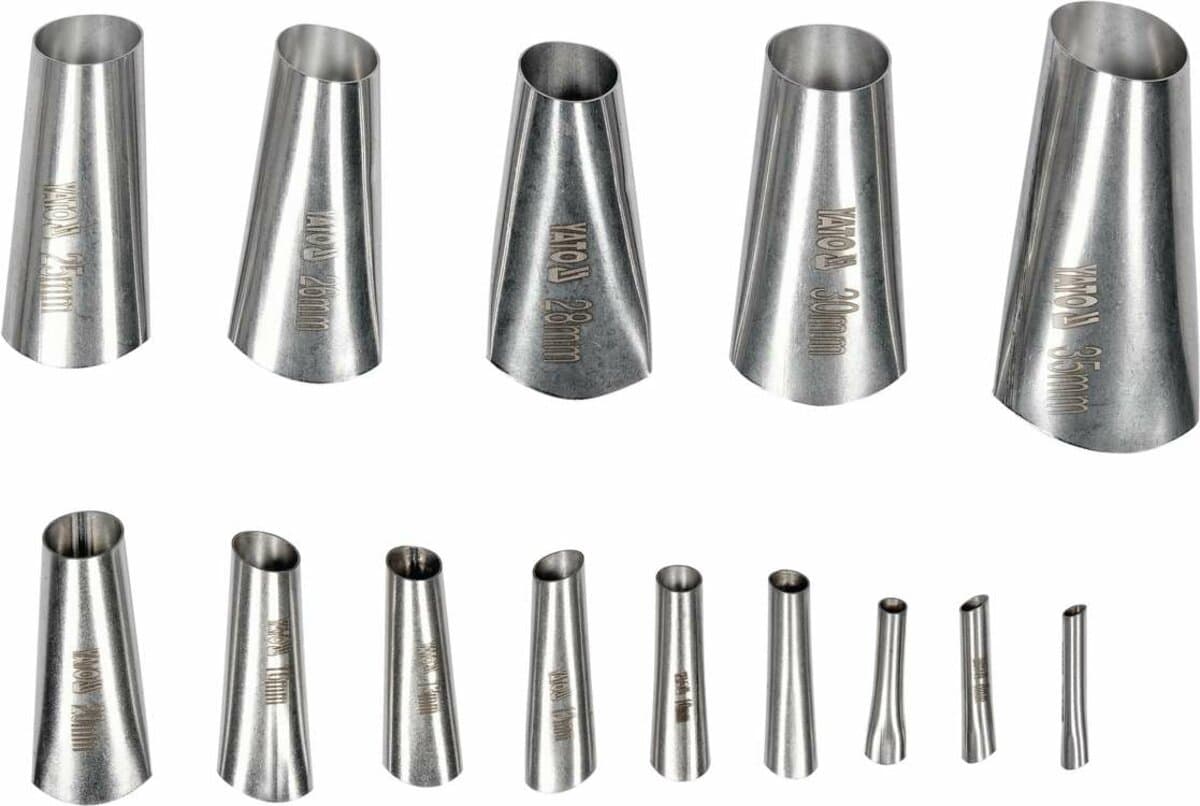 Сопла для нанесення герметиків YATO Ø= 5-35 мм, з нержавіючої сталі, 14 шт. [50]