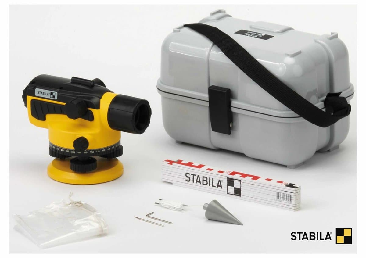 Нівелір оптичний STABILA OLS 26 : (26x, 2 мм/км, кейс) IP 54. міцний корпус з захистним кожухом.