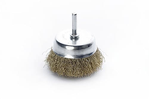 Щітка чаша латунна дріт 65мм (дриль) APRO
